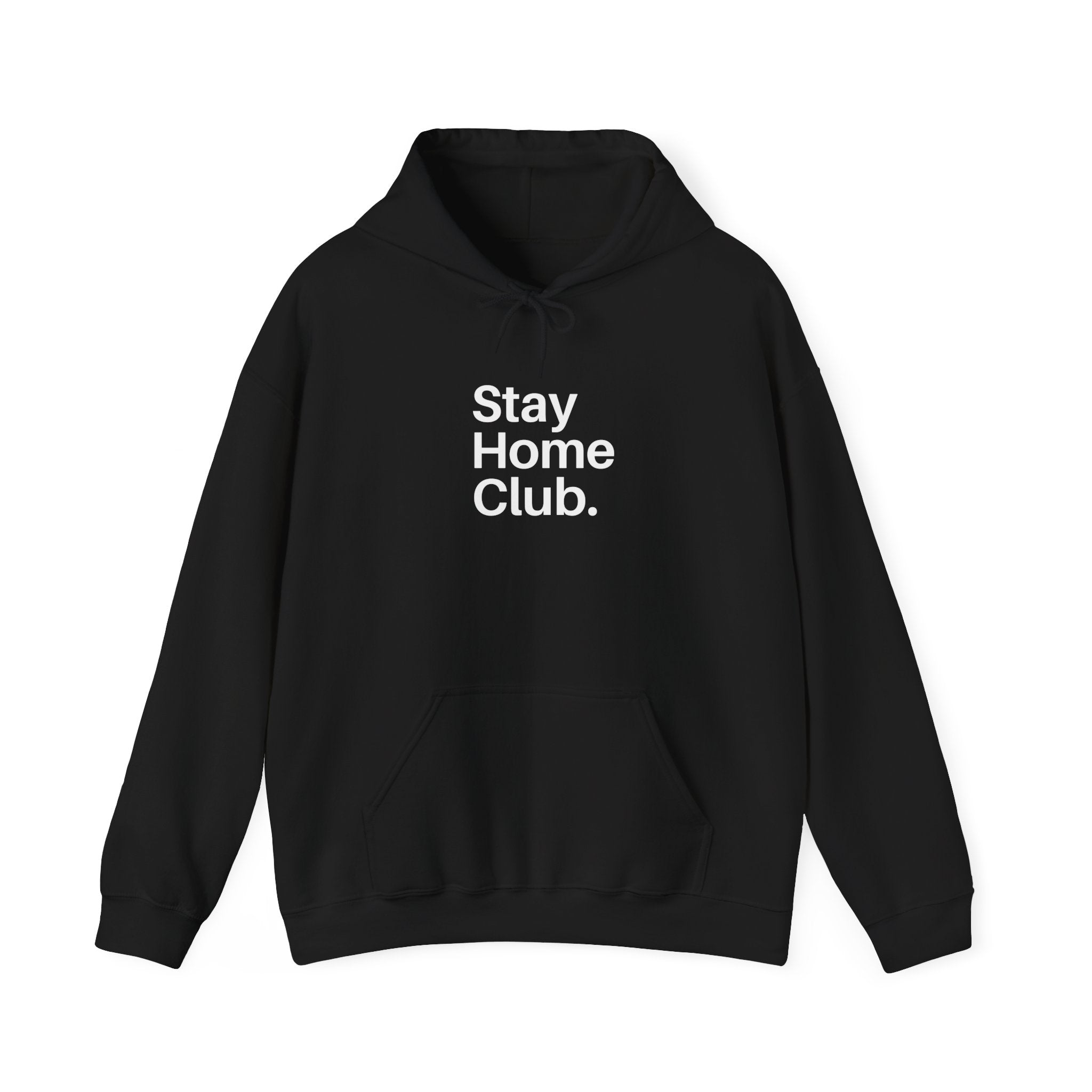 Stay Home Club Minimalist Hoodie | Self Care Unisex Hoodie for Introverts