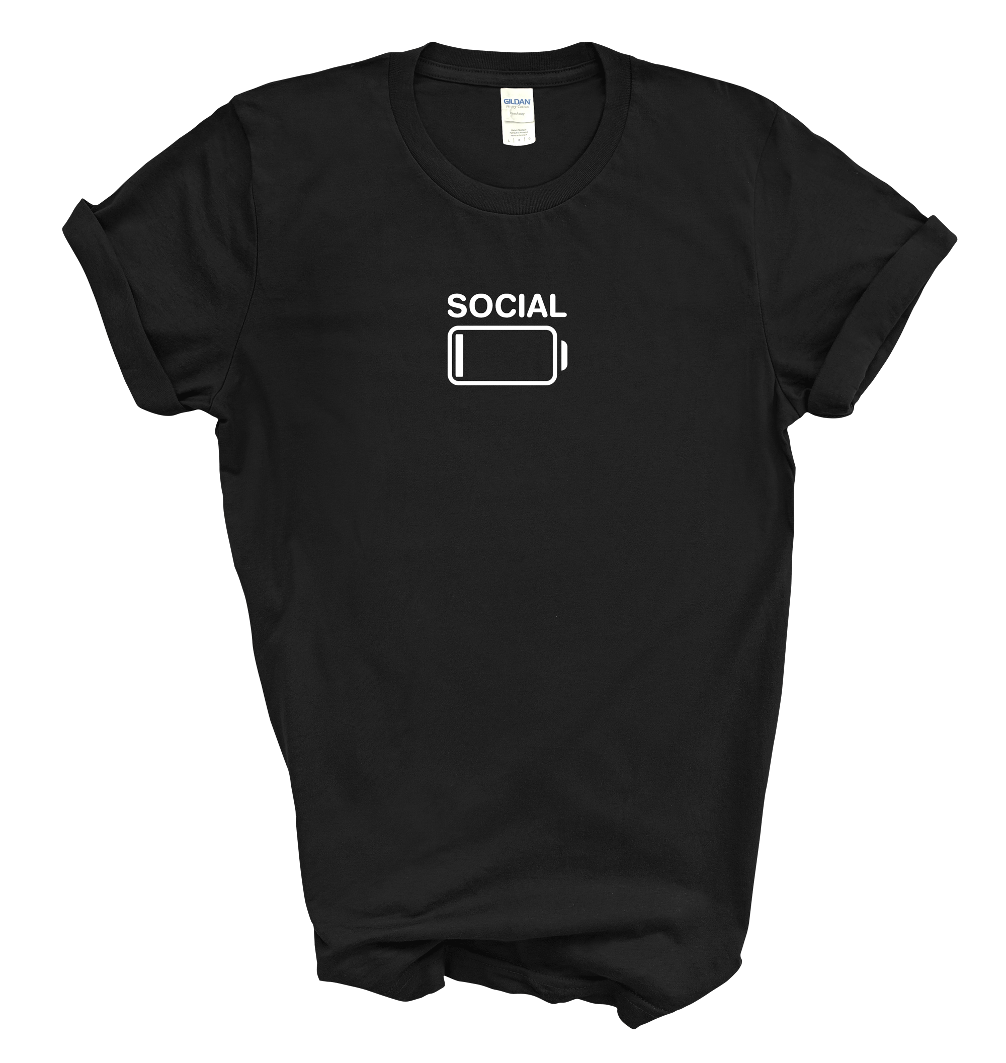 Social Battery Low Unisex Tee | Introvert T-Shirt