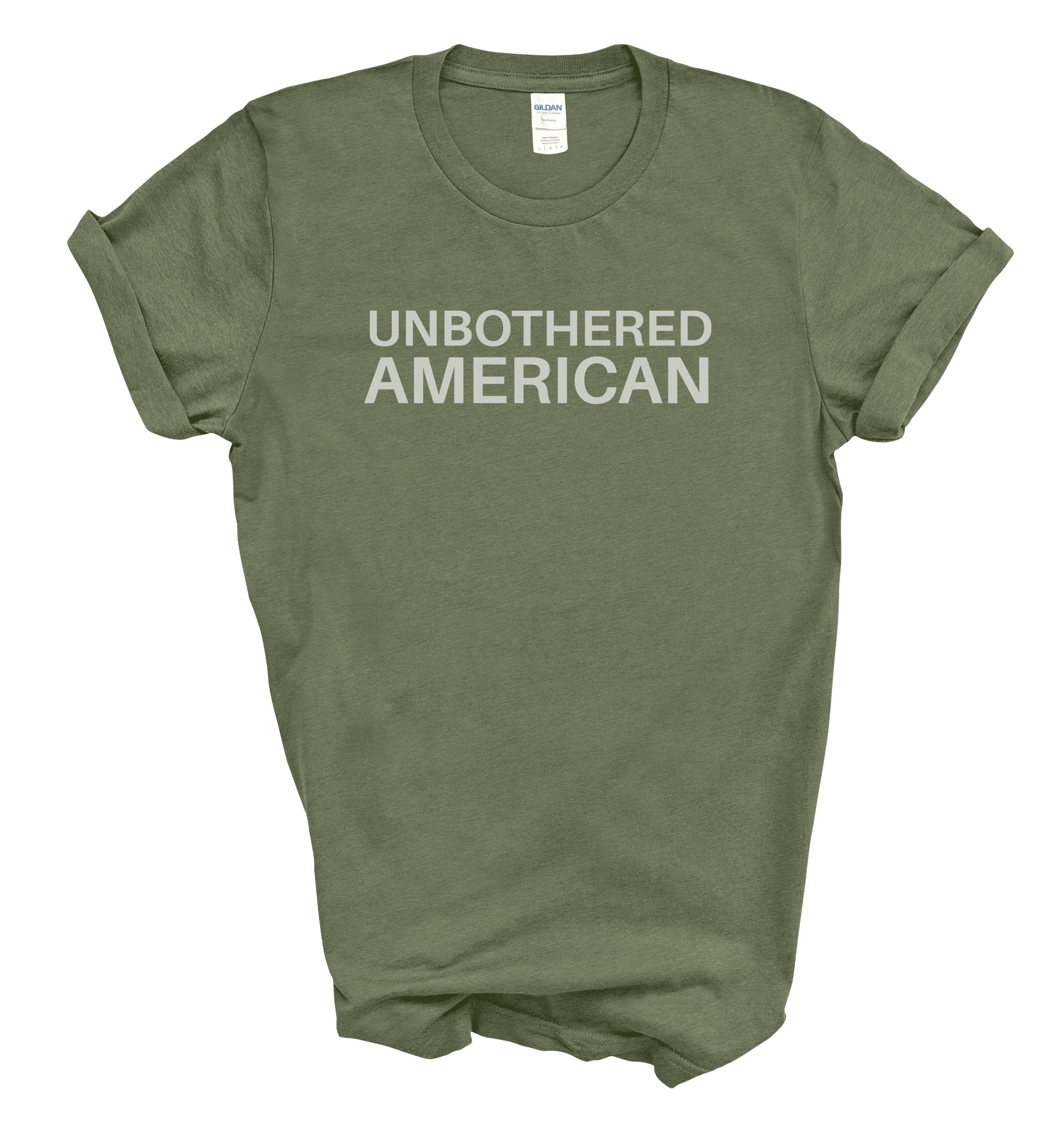 Unbothered American Unisex Tee | Minimalist Patriotic T-Shirt
