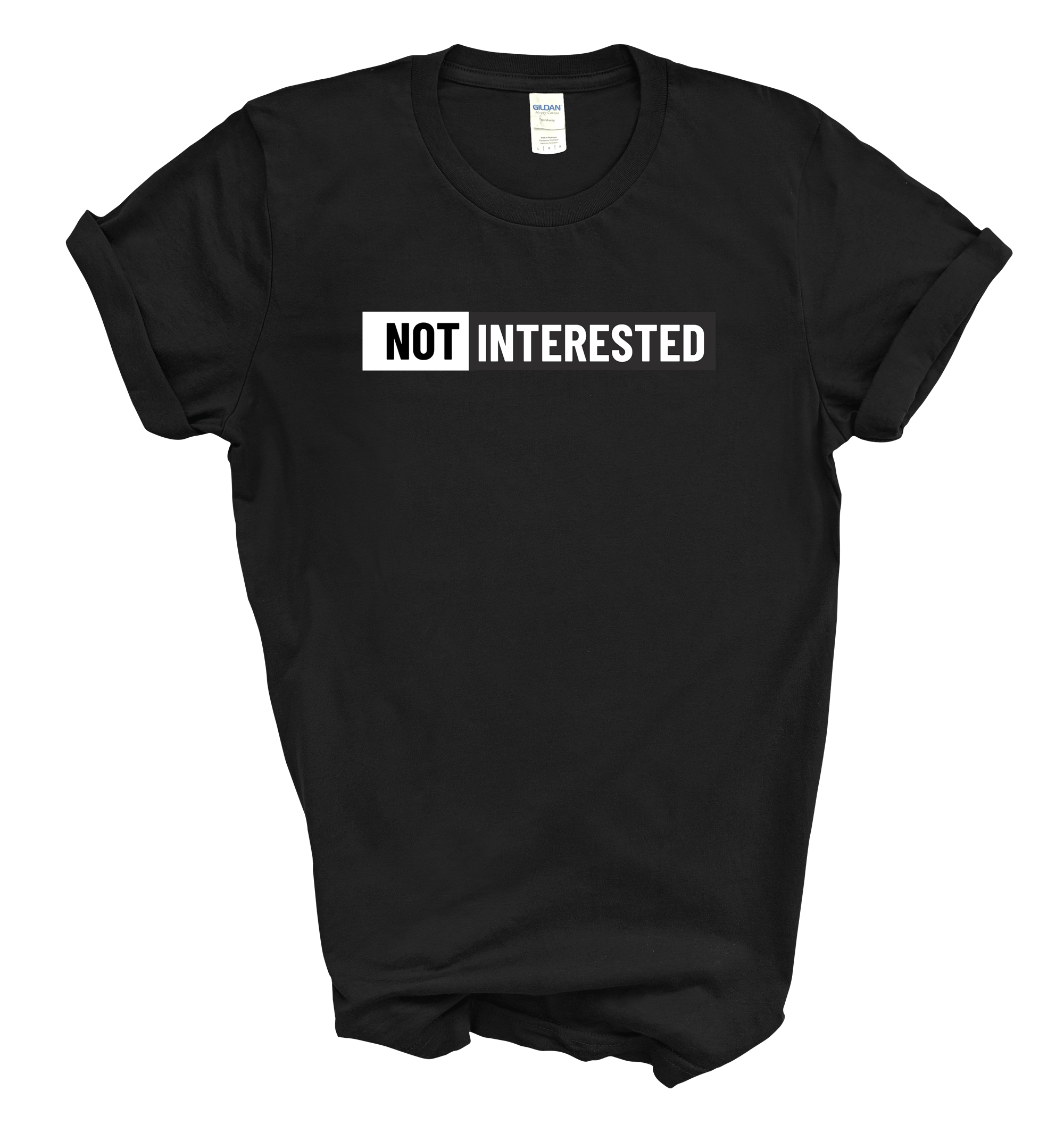 Not interested tee | Introvert Graphic Shirt