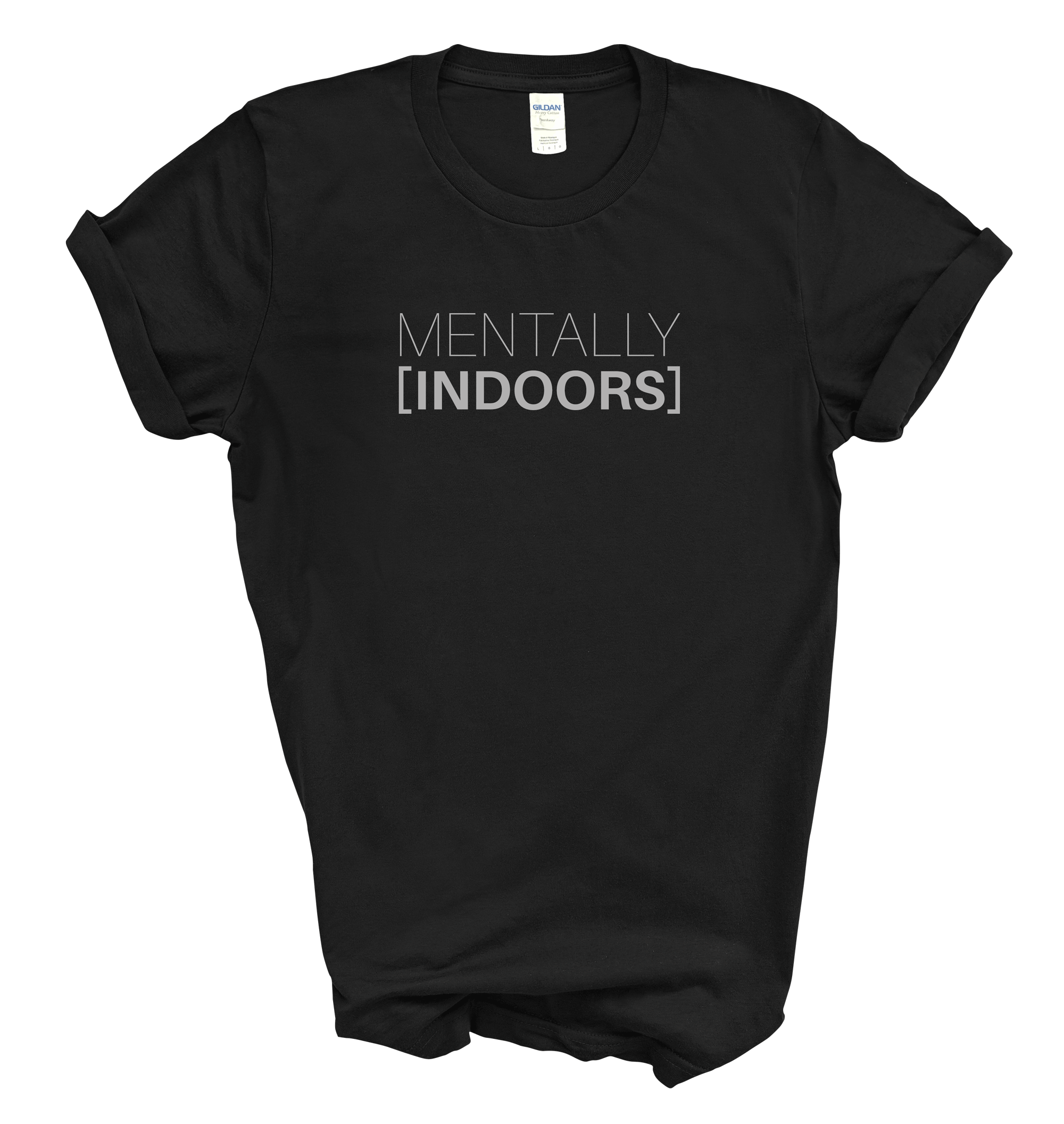 Mentally Indoors Unisex Tee | Cozy Introvert T-Shirt