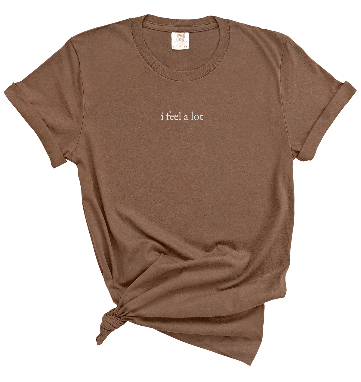 I Feel a Lot T-Shirt Minimalist Quote Tee for Emotional Expression