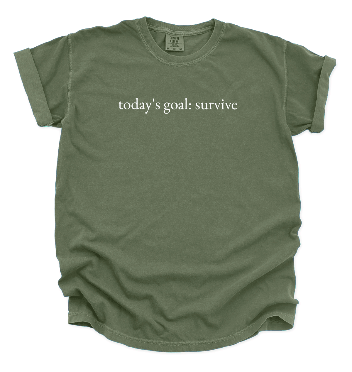 Today’s Goal: Survive Funny T-Shirt | Mental Health Awareness Tee | Unisex Introvert Shirt