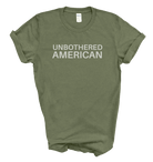 Unbothered American Unisex Tee | Minimalist Patriotic T-Shirt
