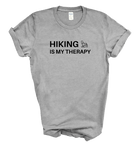 Hiking Is My Therapy Unisex Tee | Minimalist Outdoor T-Shirt