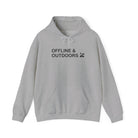 Offline & Outdoors Unisex Hoodie | Minimalist Mindfulness Self Care Hoodie