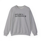 Offline & Outdoors Sweatshirt | Minimalist Mindfulness Sweatshirt