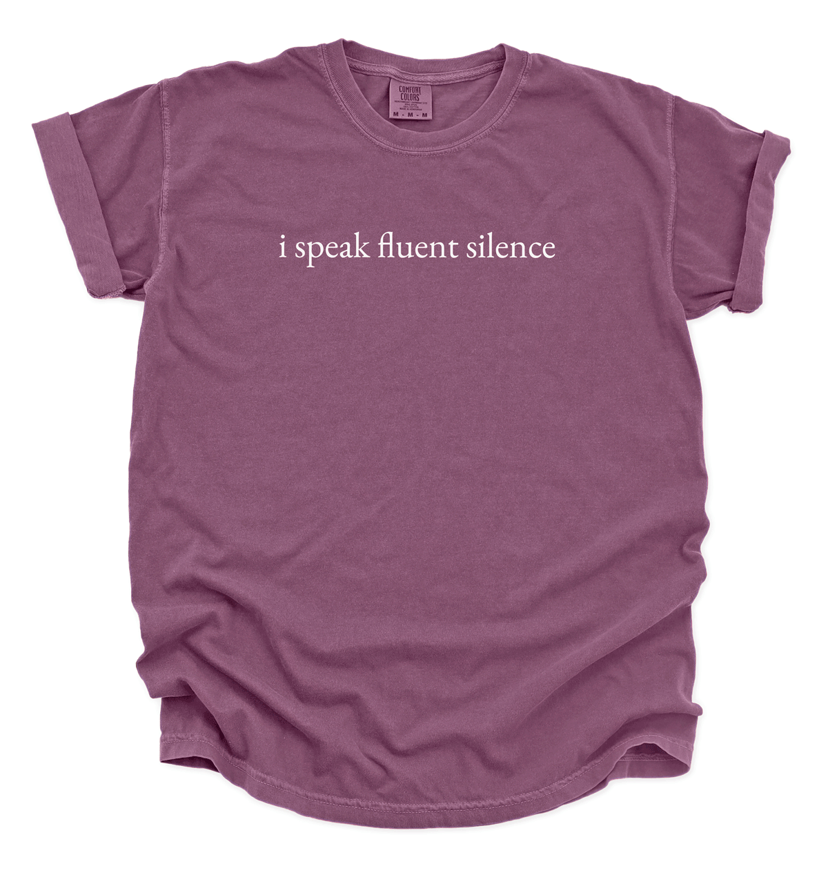 I Speak Fluent Silence Introvert Unisex T-Shirt | Minimalist Statement Tee
